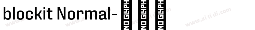 blockit Normal字体转换